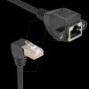 80313 Patch cord extension, Cat.6a, S/FTP, 90° angled, 3 m