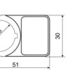 Universal pushbutton border for smart printer, 210-853
