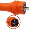 Wtyczka gumowa 16A 230V IP44 pomarańczowa AEI602277-O