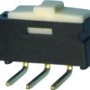 Slide switch, On-On, 1 pole, angled, 500 mA/12 VDC, CL-SA-12C4-02