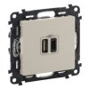 VALENA LIFE Ładowarka USBx2 typ A + typ C 3A kremowa 753206 LEGRAND
