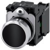 Siemens 3SU11500AB101BA0 SIRIUS ACT pushbutton black round metal 22mm