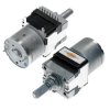 Potencjometr obrotowy 2x50k A RK168 z silnikiem Alps