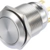 TRU COMPONENTS TC-8904676 Przełącznik wciskany LAS1-GQ-11/S, 19 mm, 250 V/AC, 3 A, 1 szt.