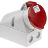 32A Gniazdo 415 V 7P Żeński MENNEKES Czerwony Montaż ścienny IP44
