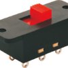 Slide switch, On-On, 2 pole, straight, 5 A/250 VAC, 4021.0101