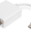 Converter, 0.15 m, white, Mini-DisplayPort plug, straight to DVI-I Dual Link (24+5) socket, straight, DB-340406-001-W