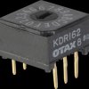 KDR162 Rotary code switch, 16 positions, vertical
