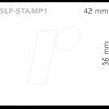42100726 Stamp label, 36 mm x 42 mm, white