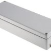 Obudowa Aluminium szerokość zew. 250 mm długość zew. 250 mm wys. zew. 57 mm RS PRO IP65, IP66, IP67, IP68 Szary