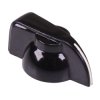 FC1662 Black Pointer Knob with White Marker 1/4