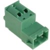 TLP-CPK2 Wtyk na kabel do gniazda CPF, 2pin, prosty, raster 5,08 mm - zacisk sprężynowy na kable