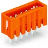 Pin header, 4 pole, pitch 3.81 mm, straight, orange, 734-234