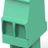 PCB terminal, 2 pole, pitch 3.5 mm, AWG 30-14, 11 A, cage clamp, green, 1986371-2