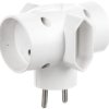 Rozgałeźnik wtyczkowy 2x2P +2xEuro biały R-45