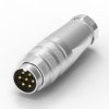 Łącze DIN RS PRO 7-pinowe, seria WP1607BPA Kabel Prosty M16 250V 7 5A IP67 Męski
