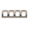 SIMON54 inox metal DR4/61 Ramka 4-krotna