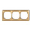DECO Ramka 3 potrójna uniwersalna z tworzywa DECO Soft złoty 29DRSO-3 KARLIK