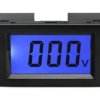 Woltomierz panelowy LCD 200V DC, niebieskie podświetlenie