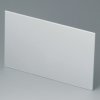 Front/rear panel, straight, aluminum, (W x H) 136 x 82 mm, gray, B3115120