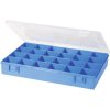 Hünersdorff 611900 Assortment Box 24 Compartments Transparent Lid