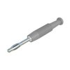 SKS Hirschmann 938420106 MSTF 2 straight blade plug 2mm grey