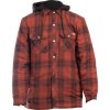 Dickies Hooded Flannel Jacket Brick XL