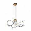 Lampa wisząca ABRO kolor czarny/francuskie złoto, szary metal/aluminium, tworzywo sztuczne, LED 5300 Lm 3000K IP20 MD5520-4-3BGB