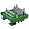 DIN Rail Mount Dual IDC34 Pitch 2.54mm Male Header Interface Module Breakout Board.