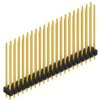 Pin header, 42 pole, pitch 2.54 mm, straight, black, 10055930