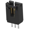 Pin header, 3 pole, pitch 2.54 mm, straight, black, 5-103735-2