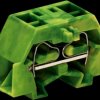 261-337 4-conductor terminal with flange, up to 2.5mm², gn-yl