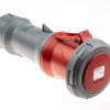 Złącze przemysłowe - zasilające 63A Gniazdo 400 V 3P + N + E Żeński MENNEKES Czerwony Montaż na kablu IP67