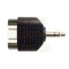 2 x Female Phono (RCA) to male 3.5mm stereo jack adaptor