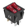Przełącznik kołyskowy podwójny czerwony AC