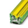 Listwa zaciskowa uziemienia 24 - 8 AWG żyły: 2 Zielony/żółty Obudowa ze sprężyną Phoenix Contact