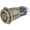 Przycisk LAS2GQF-11ZE/R/24VS Metal./16mm/oring czerw.24V,250V/3A On-O