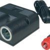 Podwójne gniazdo zapalniczki ze złączem USB do zabudowy ProCar 67335501, Obciążalność prądu maks.: 16 A, 12 - 5 V, 24