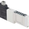 Pneumatyczne zawory elektromagnetyczne SMC 4/3 24V dc 5 portowy