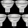 49681 5x LED SMD bulbs, MR16, GU5.3, 3.5 W, 345 lm, warm white, 36°