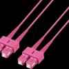 61522D-5,0M4 FO cable, SC / SC Duplex, 50/125µ, OM4, violet, 5m