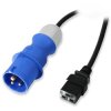 Lindy 30109 3m IEC C19 Power Lead, 16A Commando Plug, Black