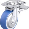 Blickle 936220 L-POTHS 100R-ST-FA Rolka obrotowa z blachy stalowej Średnica koła: 100 mm Maksymalne obciążenie: 200 kg 1