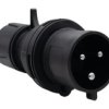 Wtyczka Przemysłowa-Przenośna 32A 3P 200V-250V /Fe/ Ip44 Czarna