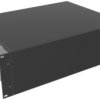 Aluminum enclosure, (L x W x H) 133 x 422 x 330 mm, black (RAL 9005), IP32, RM3U1913SBK