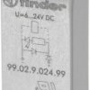 Finder Moduł plug-in EMC obwodu tłumiącego, element RC 99.02.0.060.09 N/A Pasuje do przekaźników modelu: Finder 96.04, F