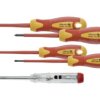 Zestaw wkrętaków izolowanych dla elektryka 1000V stal S2 + próbnik napięcia HT1S994 /5szt./