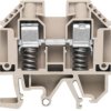 Through terminal block, screw connection, 1.0-6.0 mm², 2 pole, 57 A, 6 kV, dark beige, 9537490000