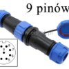Wodoodporne złącze 9 pinów; IP68; SP17; rozłączne