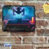 80's Looking Atari 2600 Setup - Metal Sign